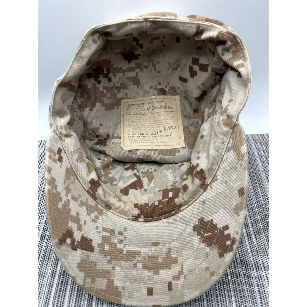 USMC MARPAT Desert Digital Camo Garrison Cover Hat EGA Small Sekri Industries - Picture 5 of 6